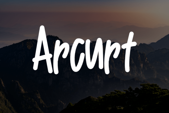 Arcurt: A Modern Typeface for Campaign Creativity