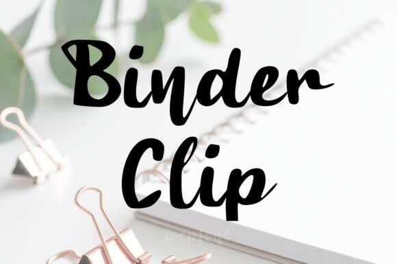 Binder Clip Font for Campaign Creativity