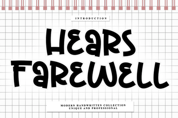 Hears Farewell Font for Polished Branding