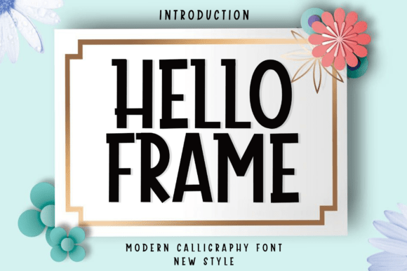 Hello Frame: A Rhythmic Script Font for Autumnal Branding