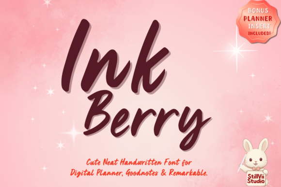 Ink Berry: A Structured Handwritten Font for Craft Creators