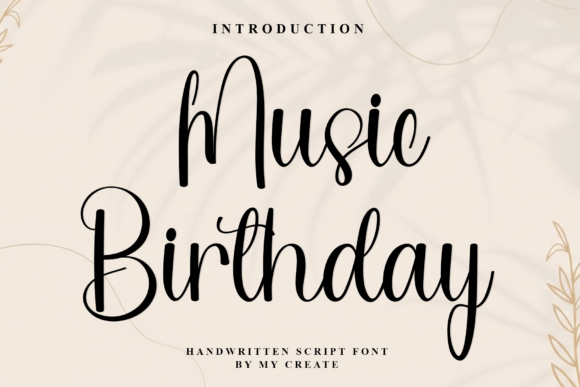 Music Birthday: A Font for Friendly Editorial Design