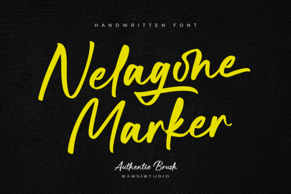 Nelagone Marker Font for Handmade Creations