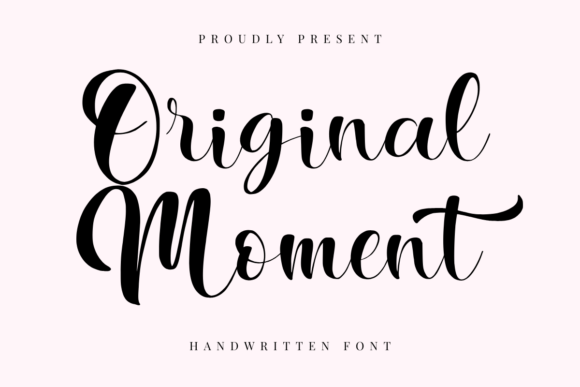 Original Moment: A Graceful Script Font for Editorial Design