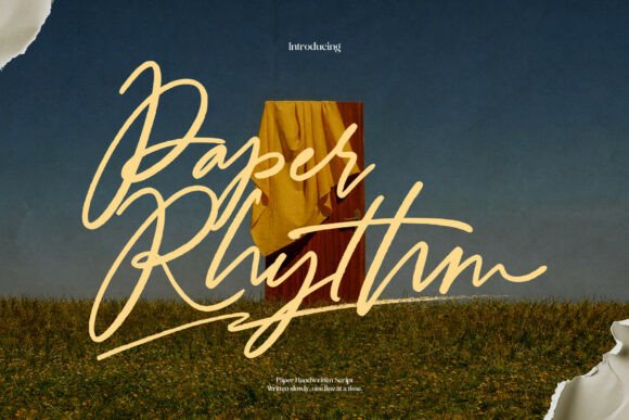 Paper Rhythm – A Handwritten Script Font for Web Design