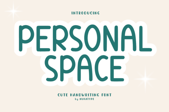 Personal Space Font for Web Design