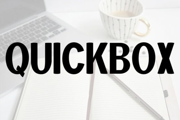 Quickbox: A Playful Display Font for Modern Web Design