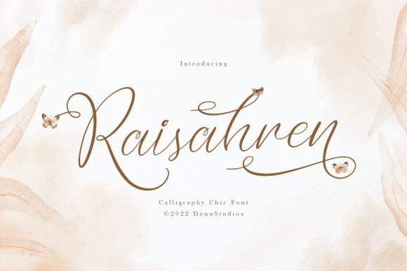 Raisahren Script Font for Handmade Creations