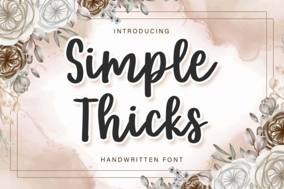 Simple Thicks Font for Professional Branding