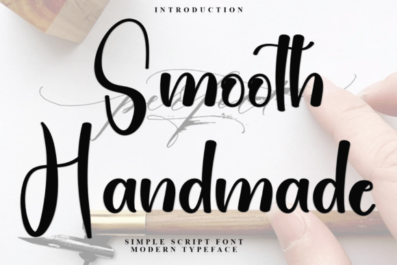 Smooth Handmade: A Graceful Script Font for Editorial Design