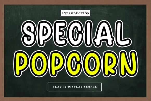 Special Popcorn: A Rhythmic Script Font for Handmade Creations