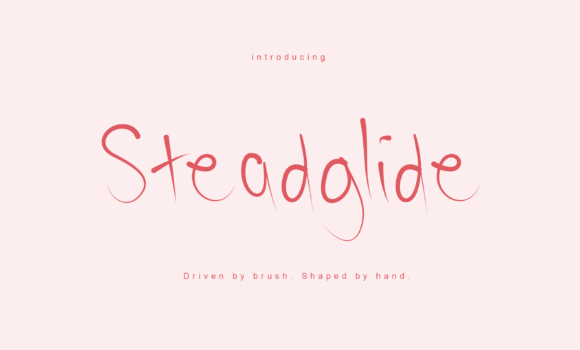 Steadglide: A Graceful Script Font for Editorial Design