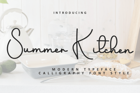 Summer Kitchen Font Review for Branding Projects