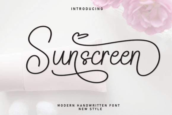 Sunscreen Script Font for Branding