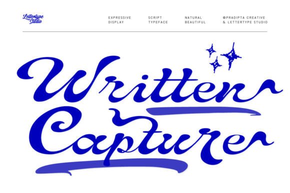 Written Capture: A Handwritten Typeface for Engaging Visuals